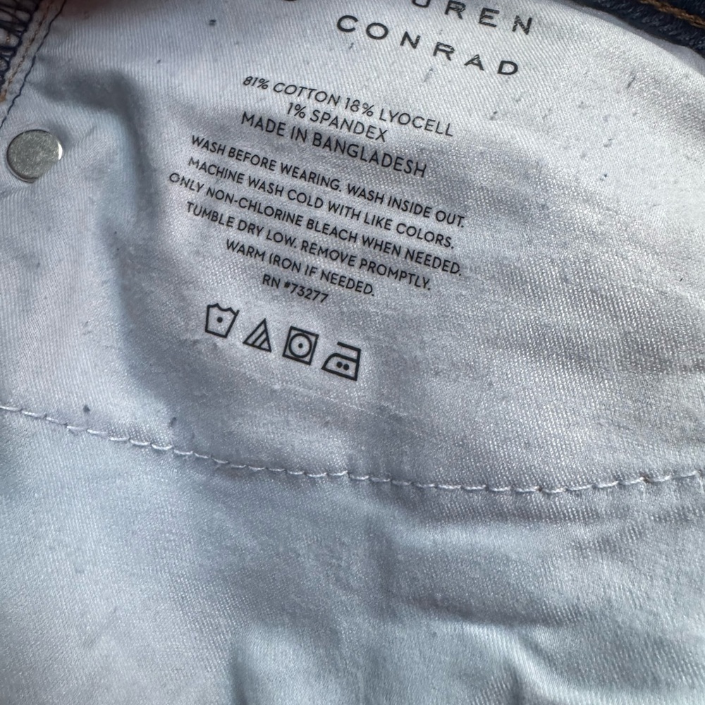 LC Lauren Conrad women’s high rise wide leg jeans - Picture 7 of 7